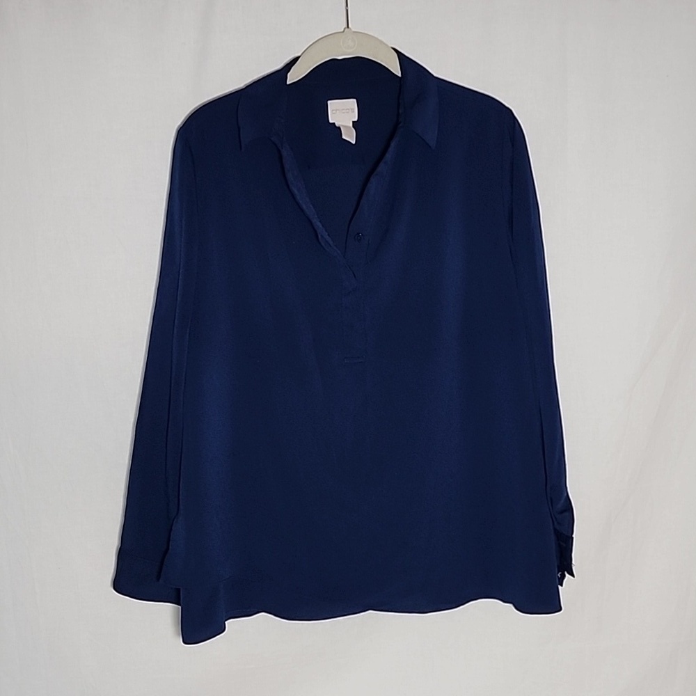 CHICOS long sleeve top size 1P